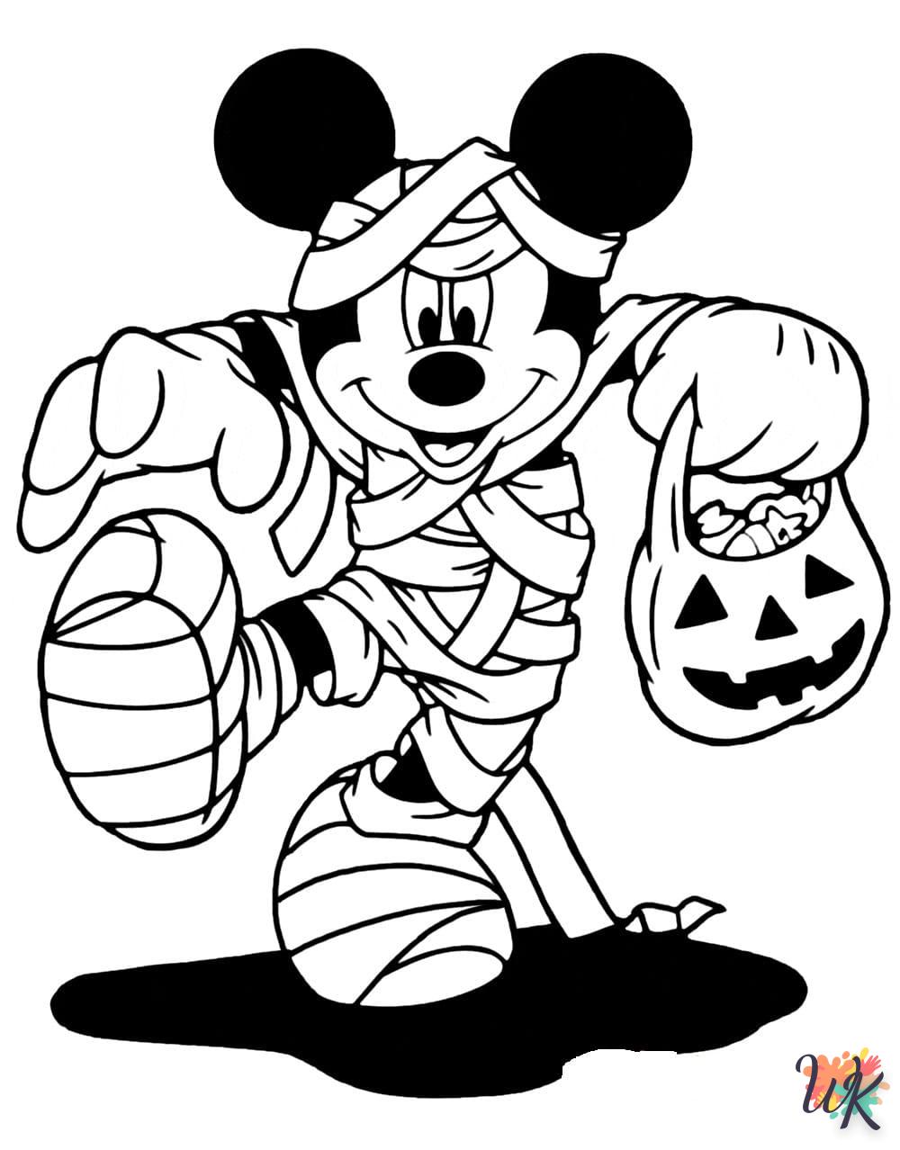 Dibujos para Colorear Mickey Mouse Halloween 28