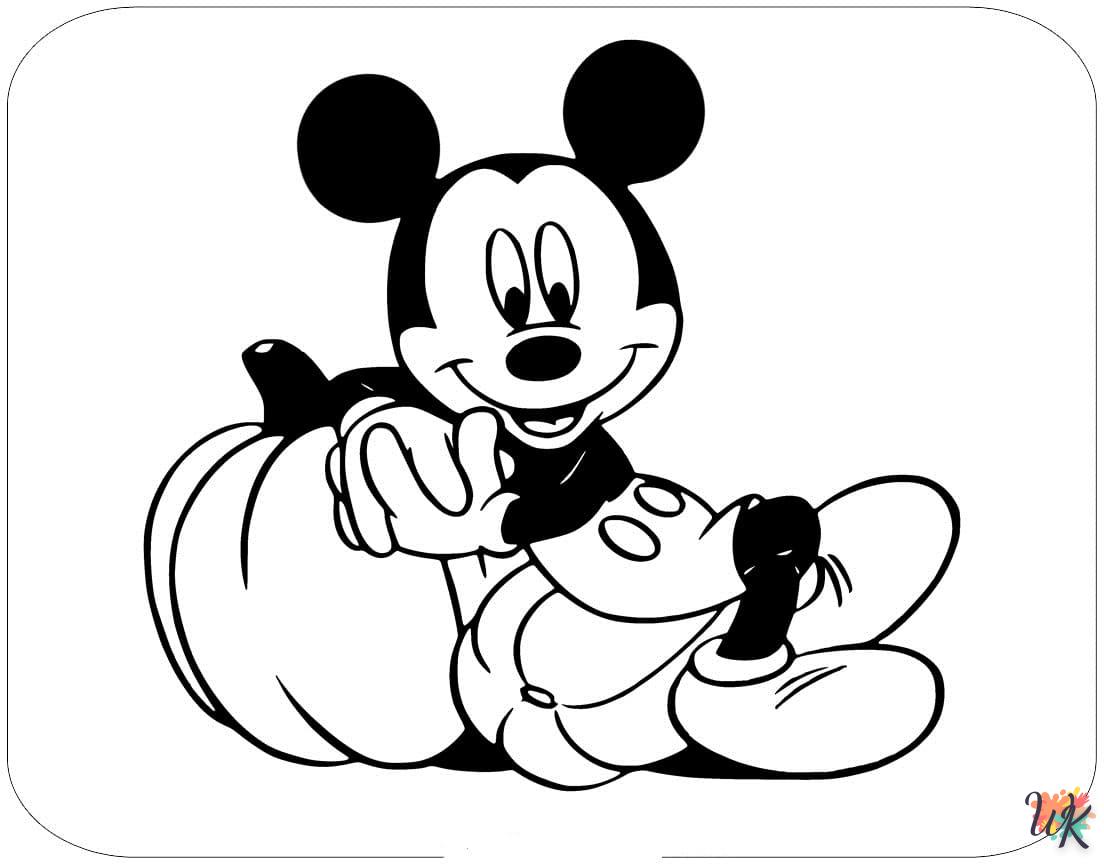 Dibujos para Colorear Mickey Mouse Halloween 3