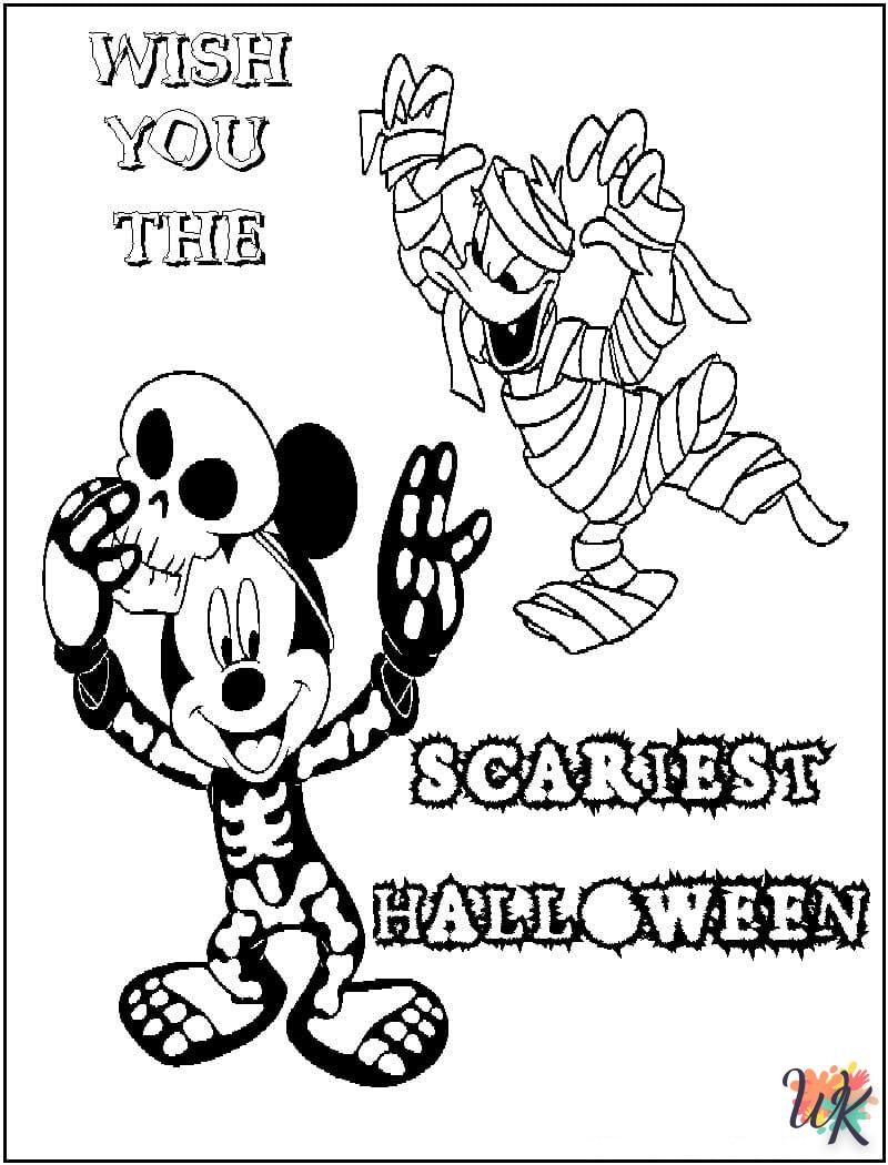 Dibujos para Colorear Mickey Mouse Halloween 5