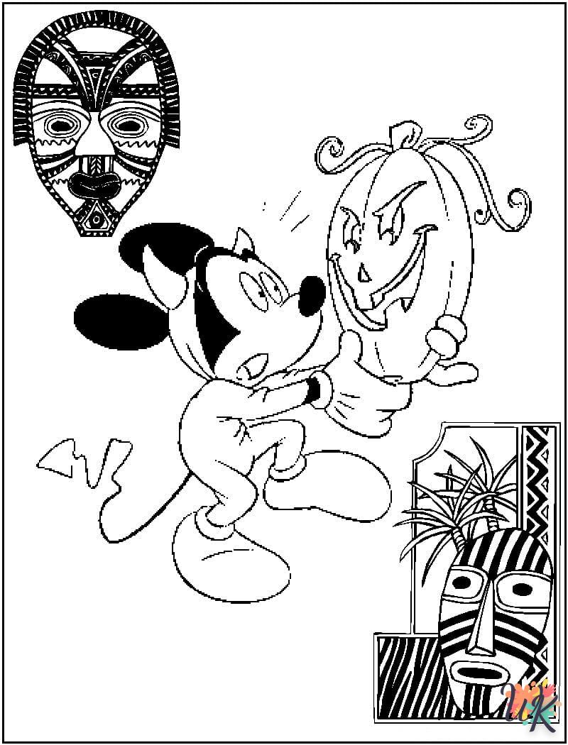 Dibujos para Colorear Mickey Mouse Halloween 6