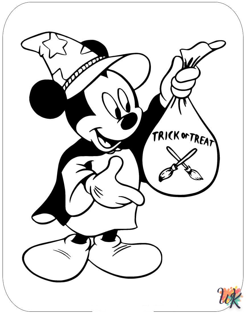 Dibujos para Colorear Mickey Mouse Halloween 7