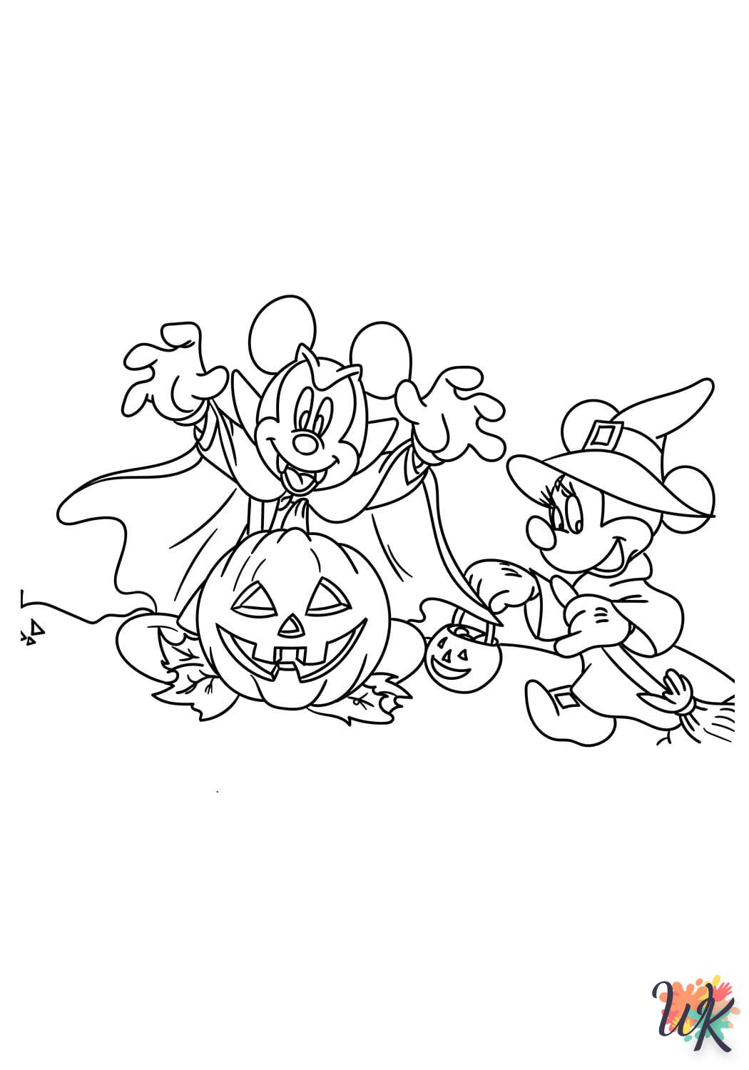 Dibujos para Colorear Mickey Mouse Halloween 8