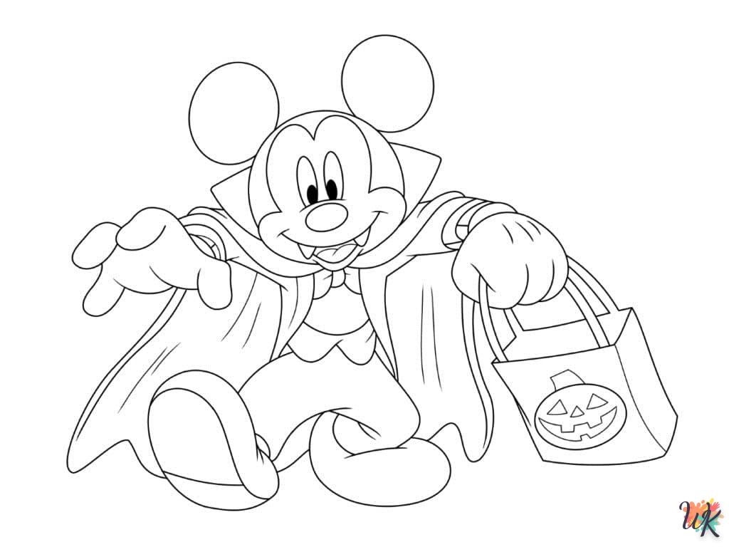 Dibujos para Colorear Mickey Mouse Halloween 9