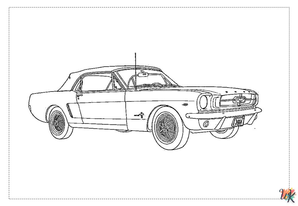 Dibujos para Colorear Mustang 14
