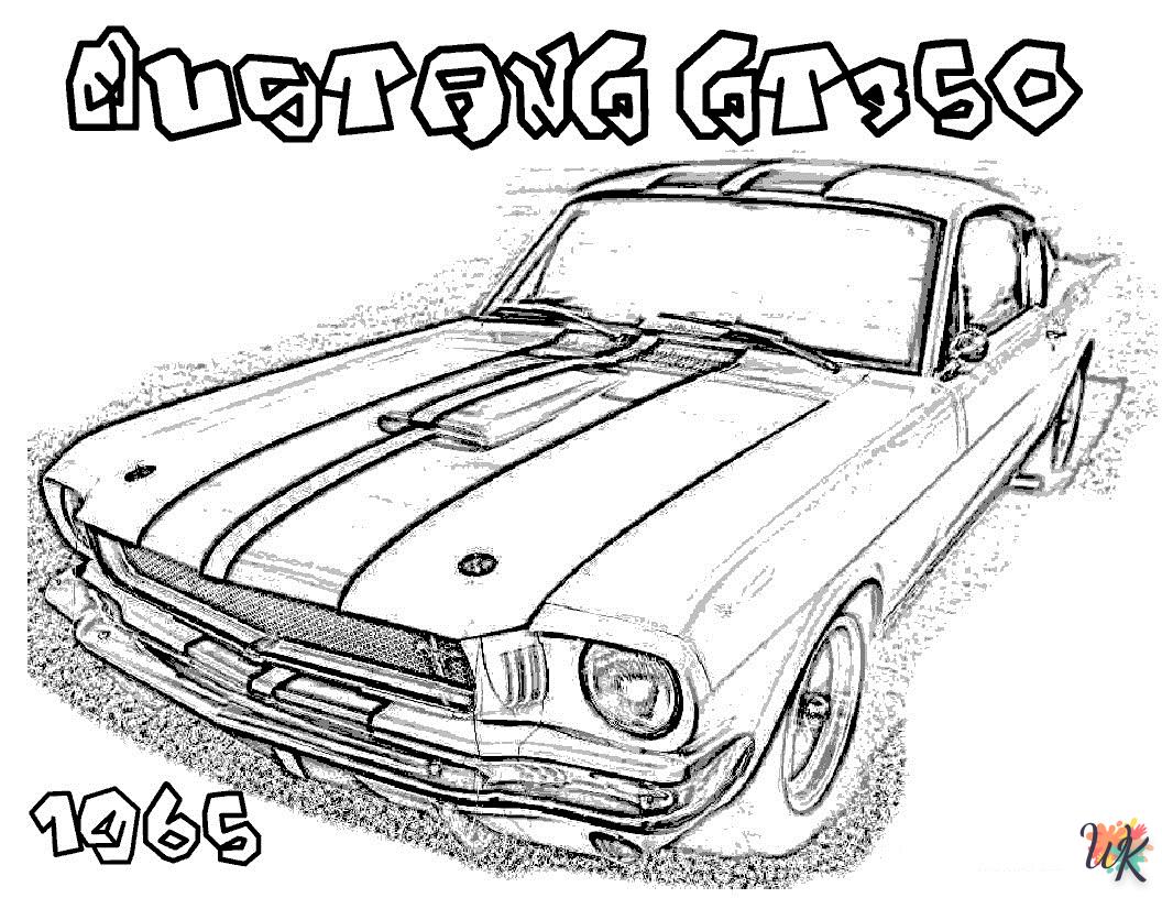 Dibujos para Colorear Mustang 16