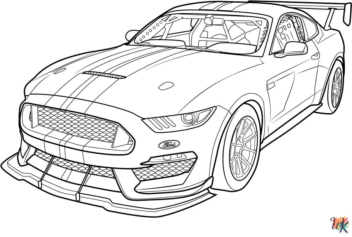 Dibujos para Colorear Mustang 18