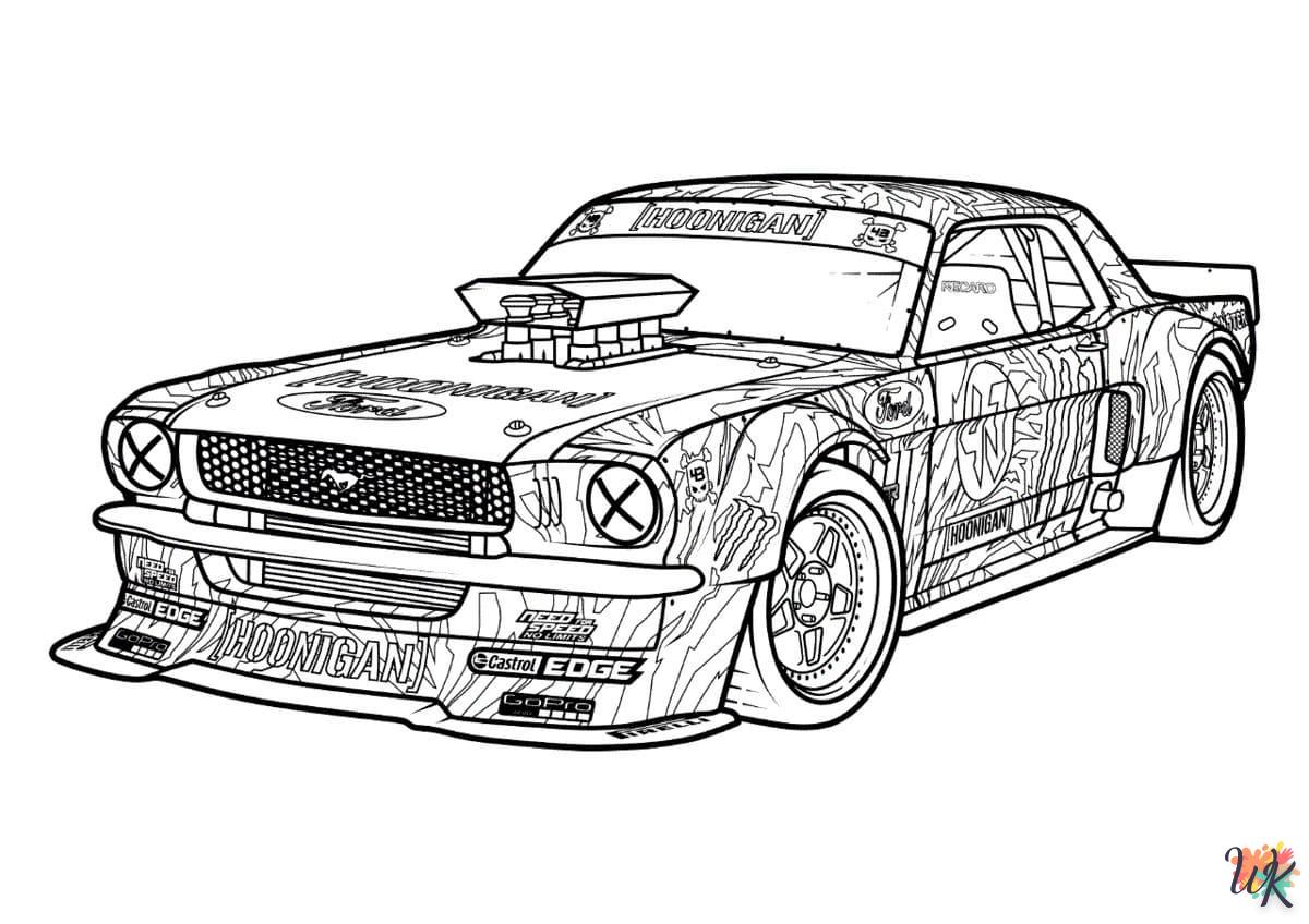 Dibujos para Colorear Mustang 19