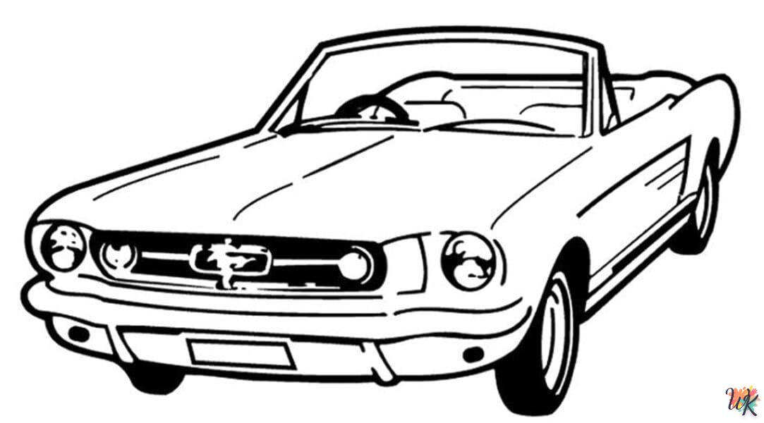 Dibujos para Colorear Mustang 2
