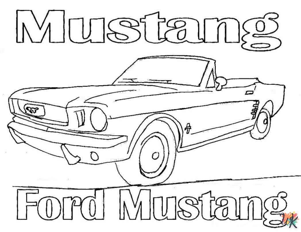 Dibujos para Colorear Mustang 20