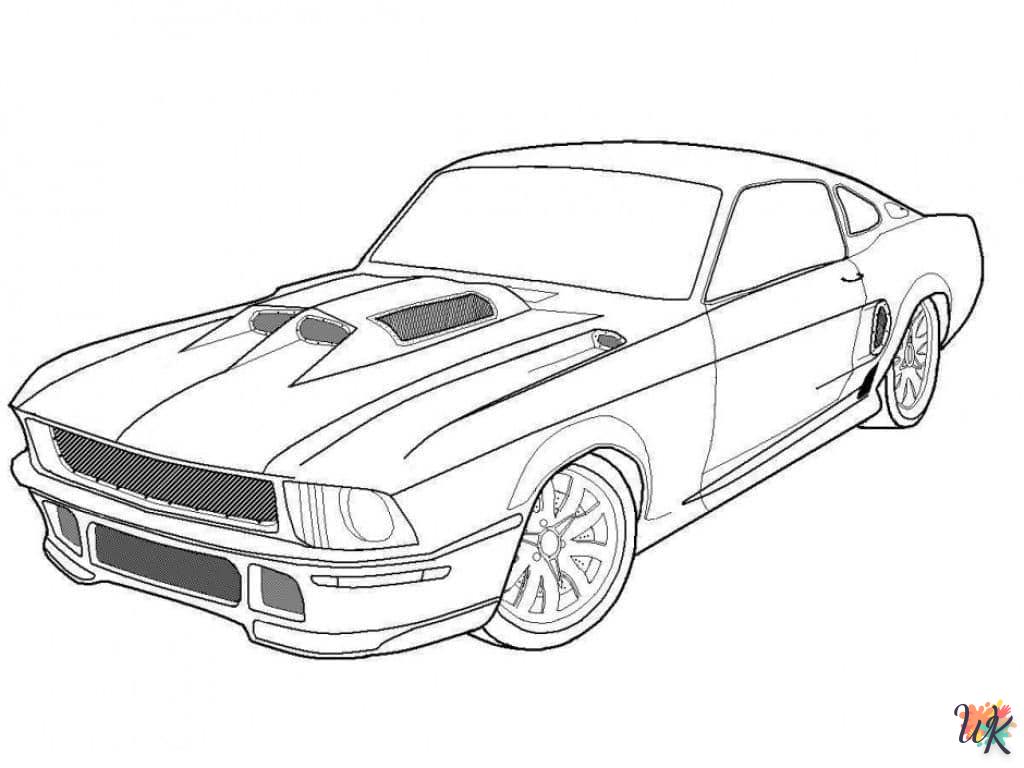 Dibujos para Colorear Mustang 23