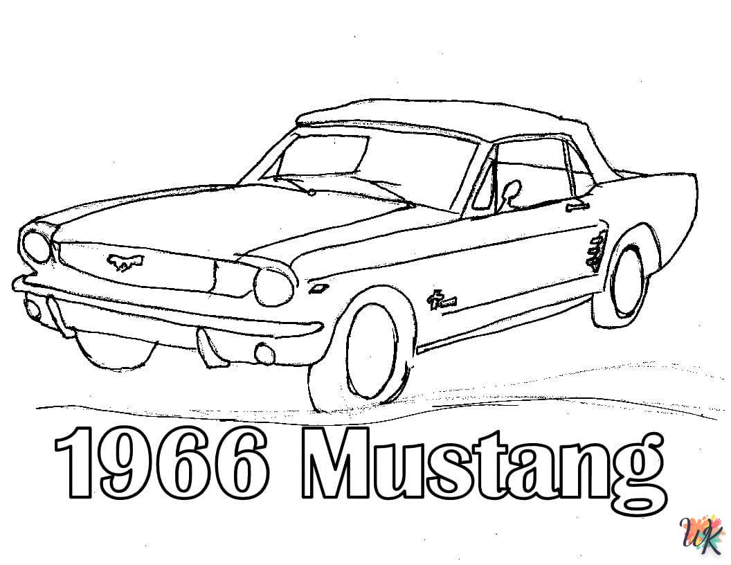 Dibujos para Colorear Mustang 24