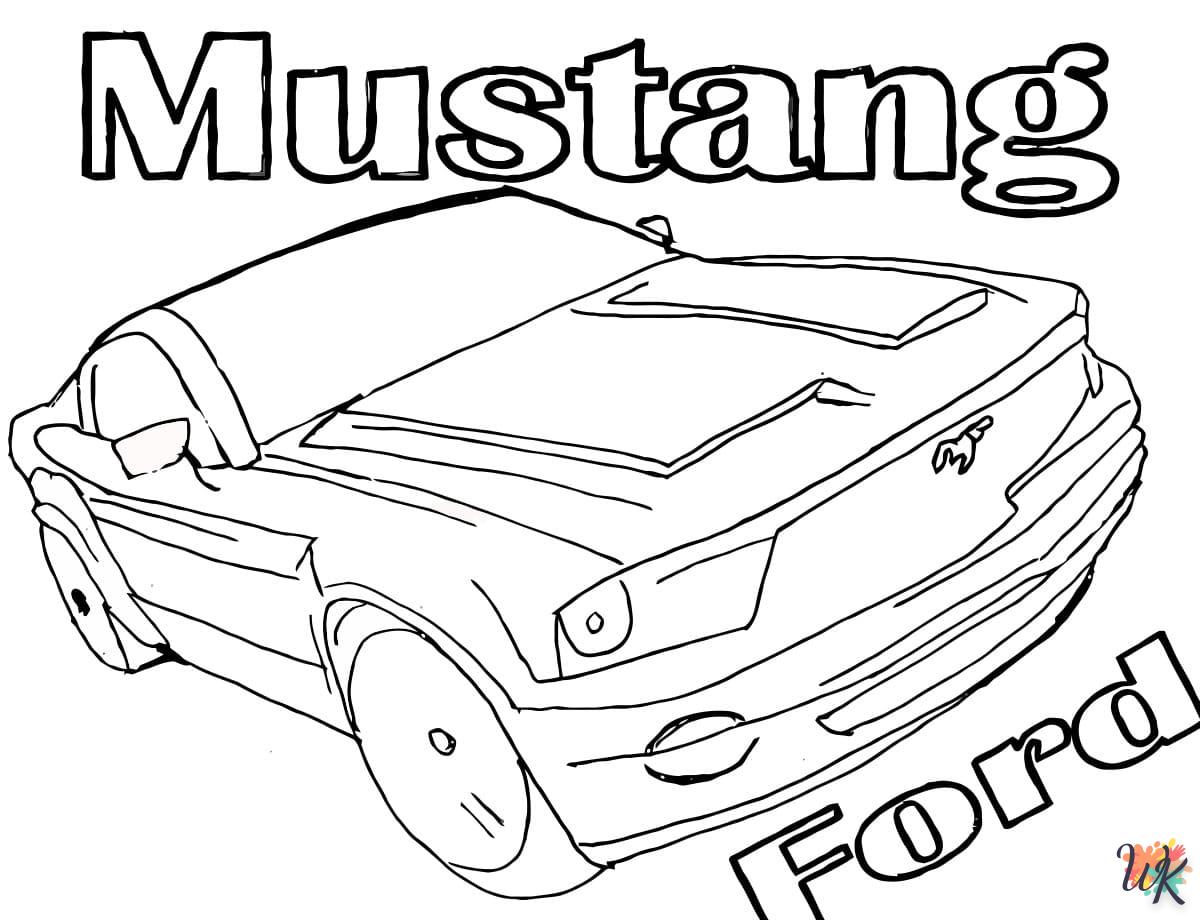 Dibujos para Colorear Mustang 25