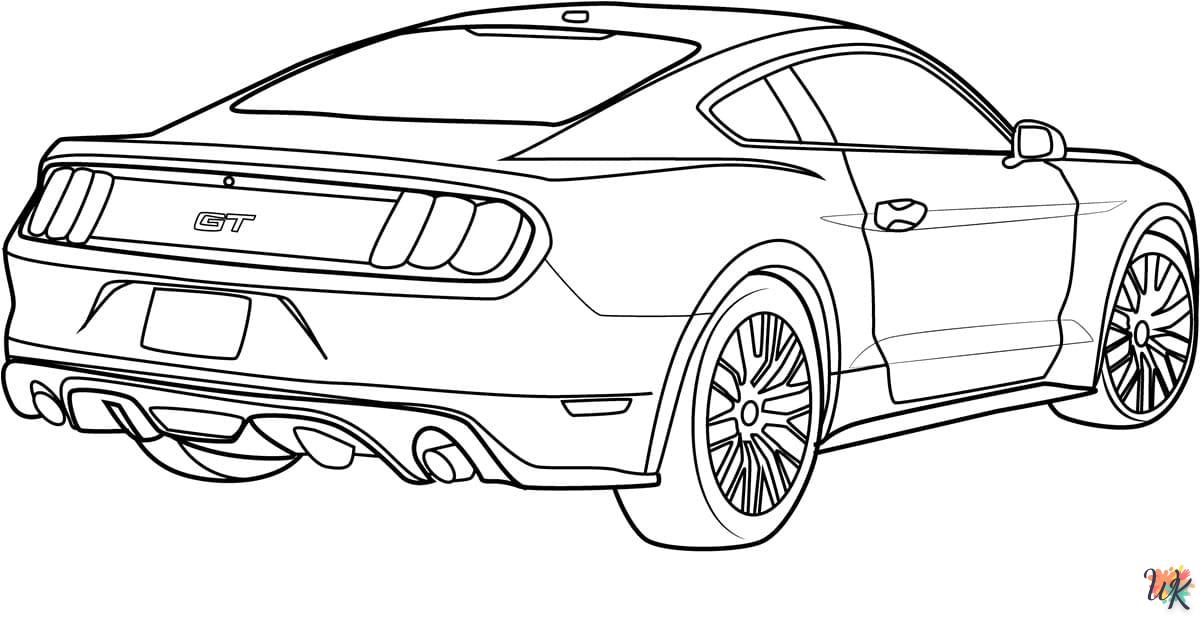 Dibujos para Colorear Mustang 27