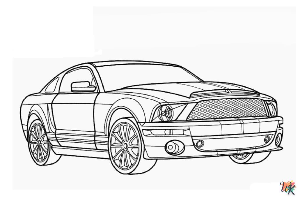Dibujos para Colorear Mustang 29