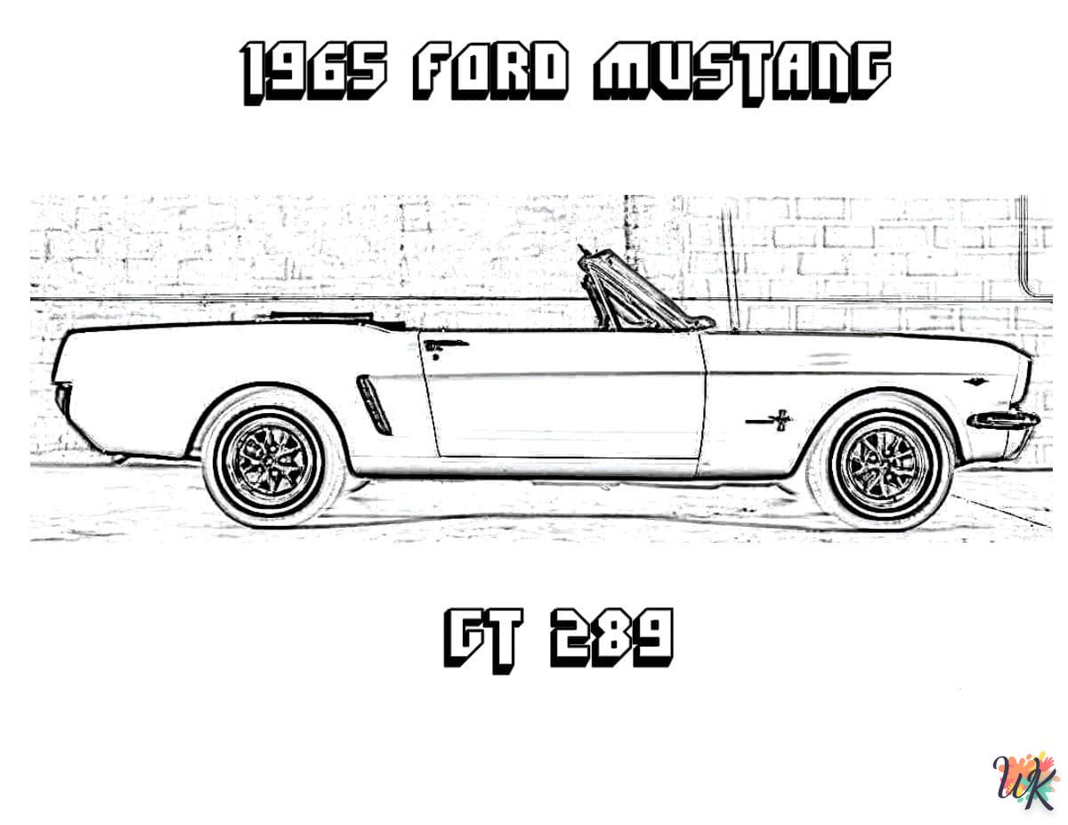 Dibujos para Colorear Mustang 3