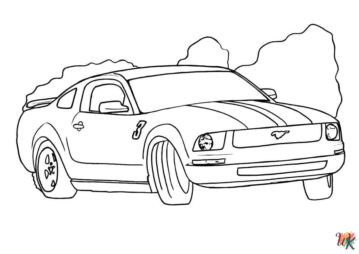 Dibujos para Colorear Mustang 30