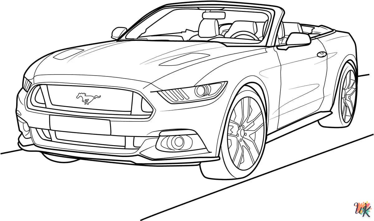 Dibujos para Colorear Mustang 31