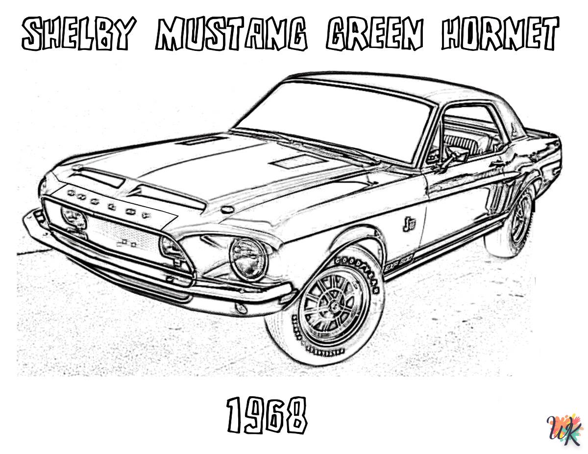 Dibujos para Colorear Mustang 32