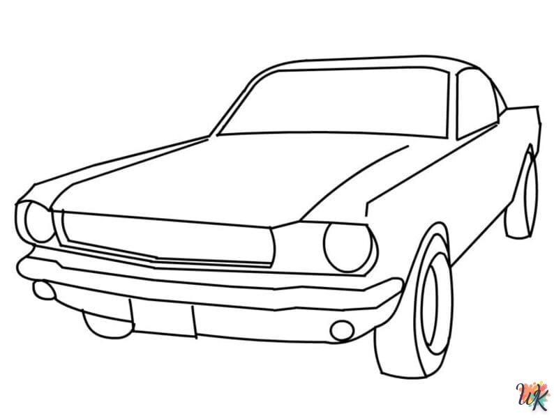 Dibujos para Colorear Mustang 33