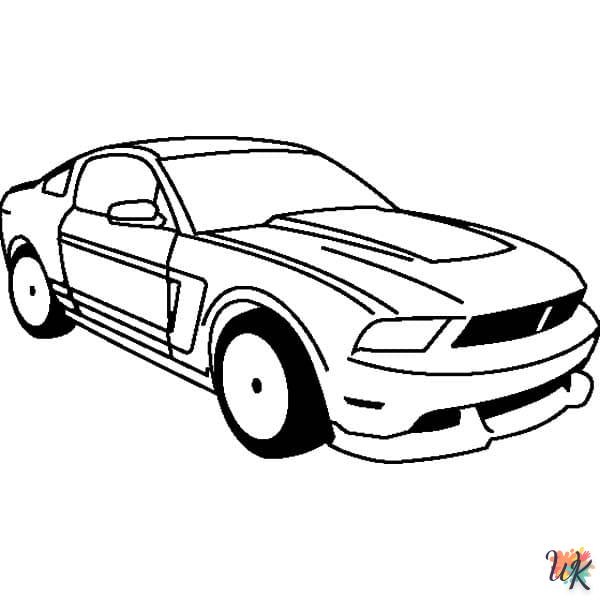Dibujos para Colorear Mustang 35