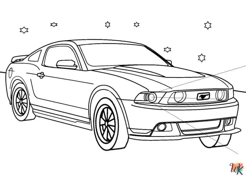 Dibujos para Colorear Mustang 36