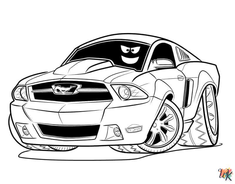 Dibujos para Colorear Mustang 38