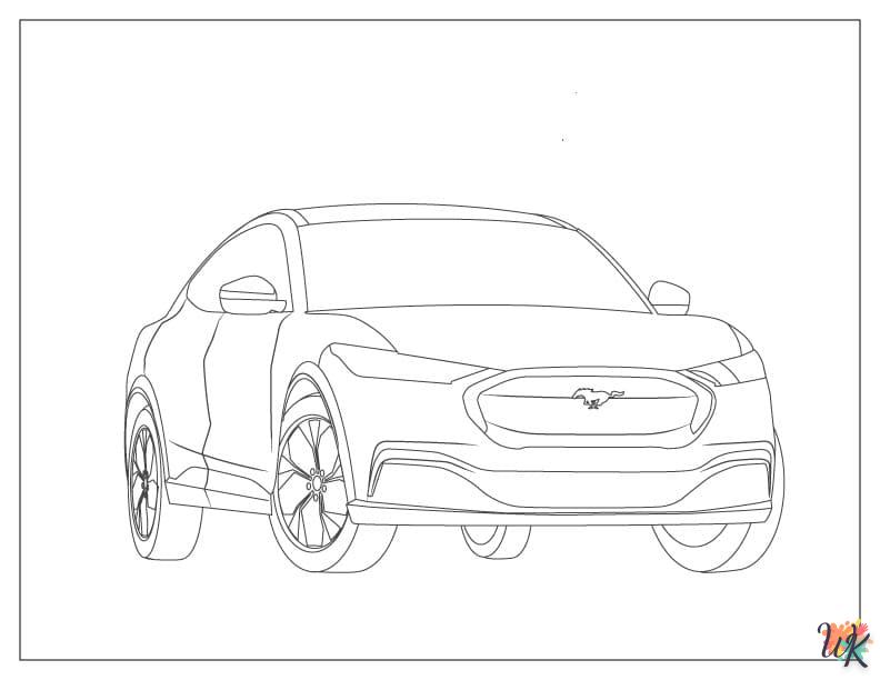 Dibujos para Colorear Mustang 4