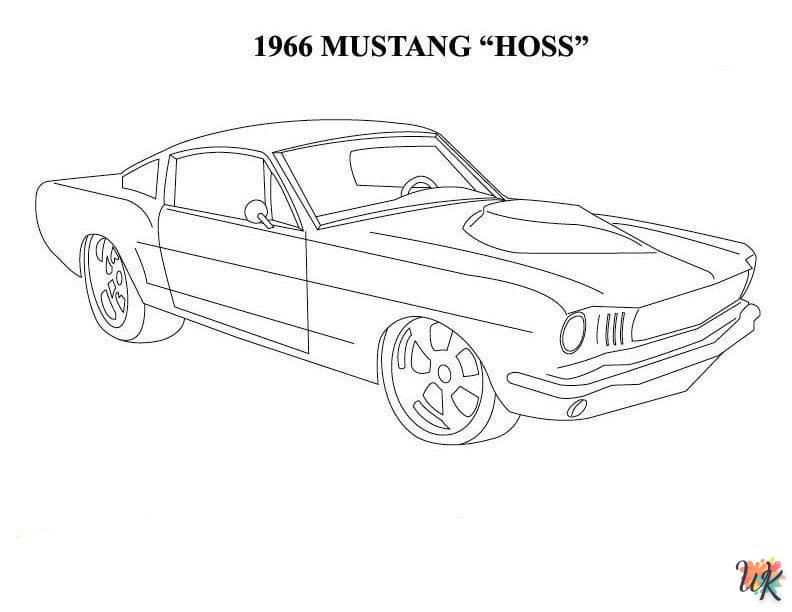Dibujos para Colorear Mustang 42