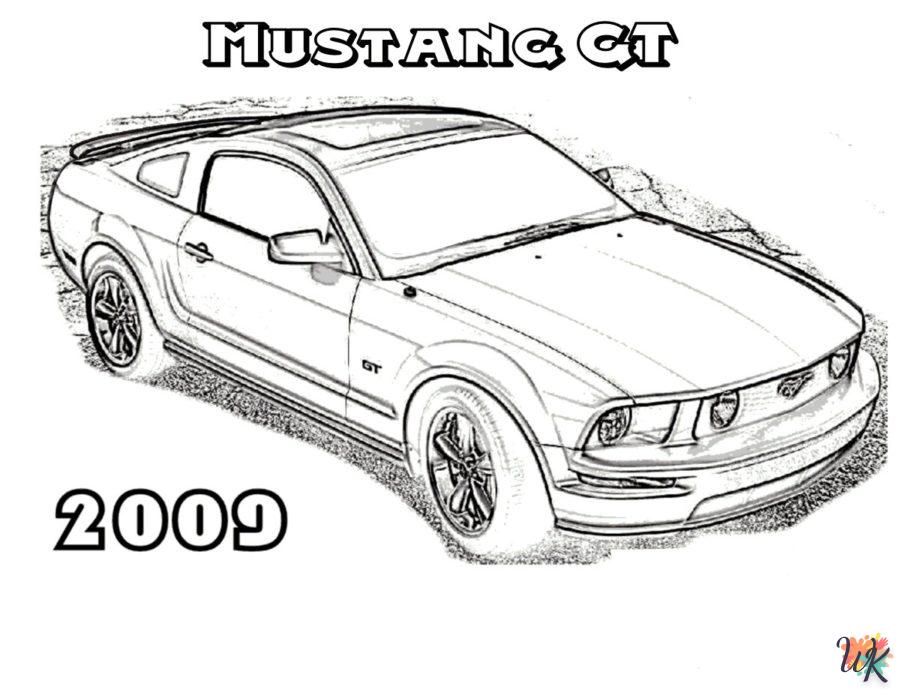 Dibujos para Colorear Mustang 45