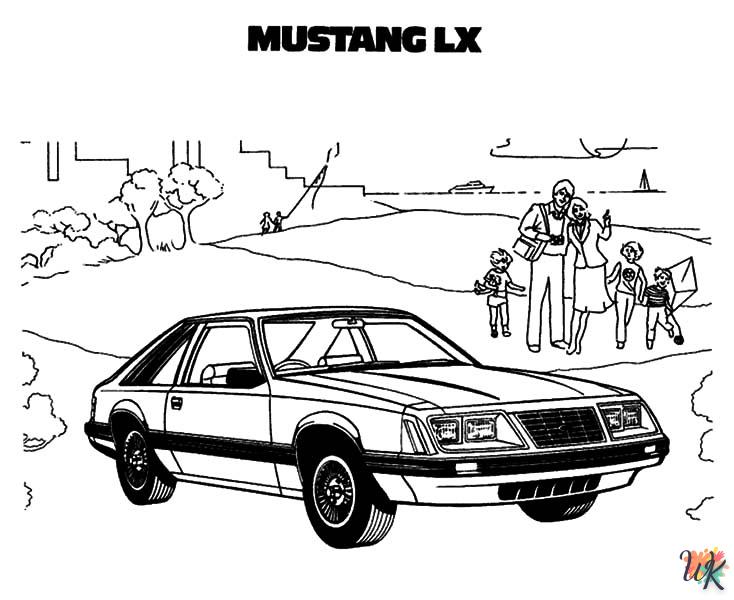 Dibujos para Colorear Mustang 49