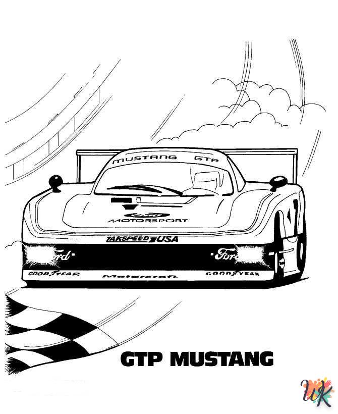 Dibujos para Colorear Mustang 52