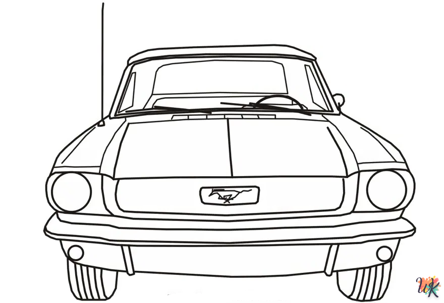 Dibujos para Colorear Mustang 53
