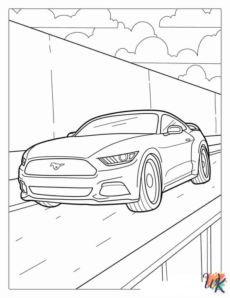 Dibujos para Colorear Mustang 55