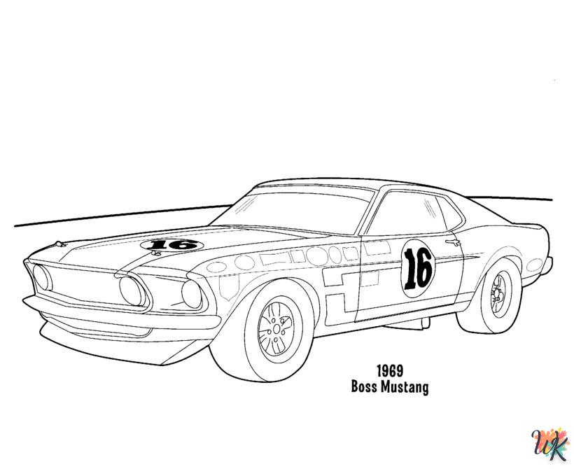 Dibujos para Colorear Mustang 56