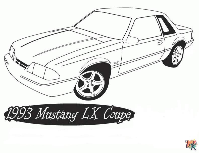 Dibujos para Colorear Mustang 6
