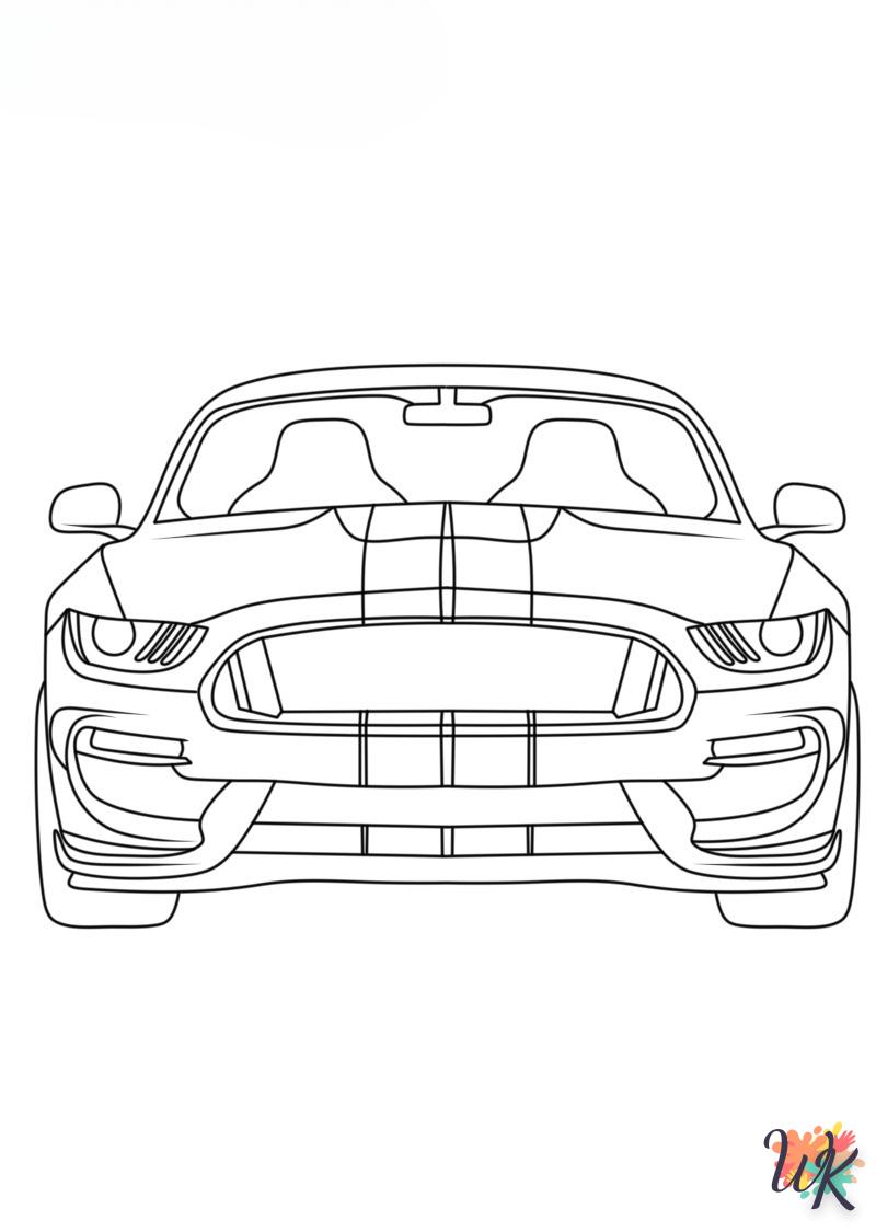Dibujos para Colorear Mustang 63