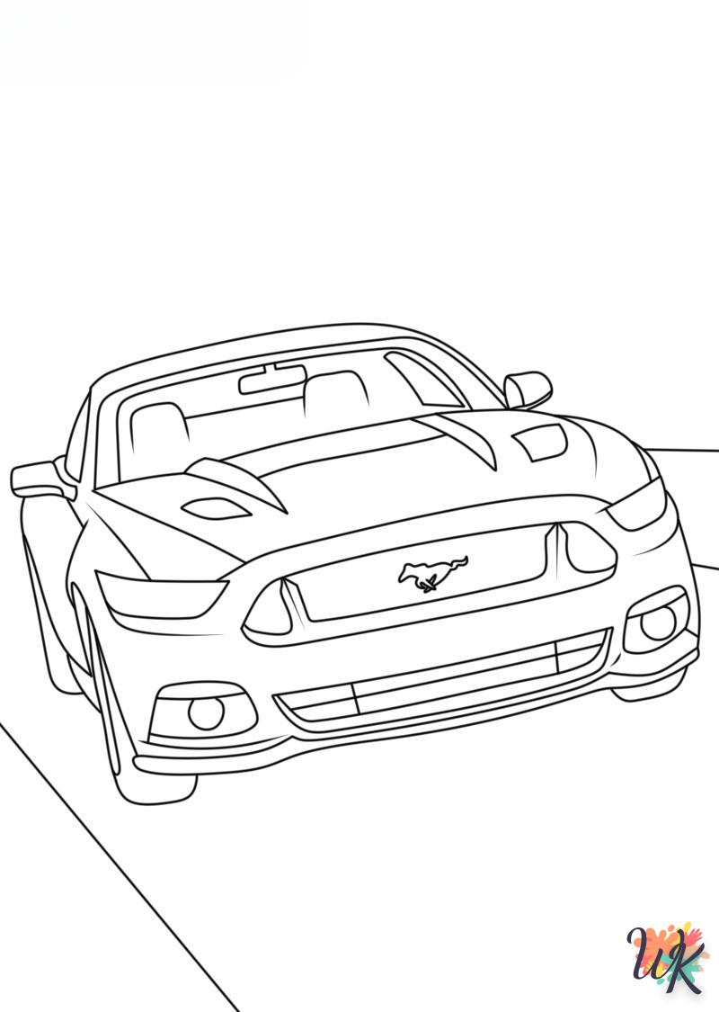 Dibujos para Colorear Mustang 64
