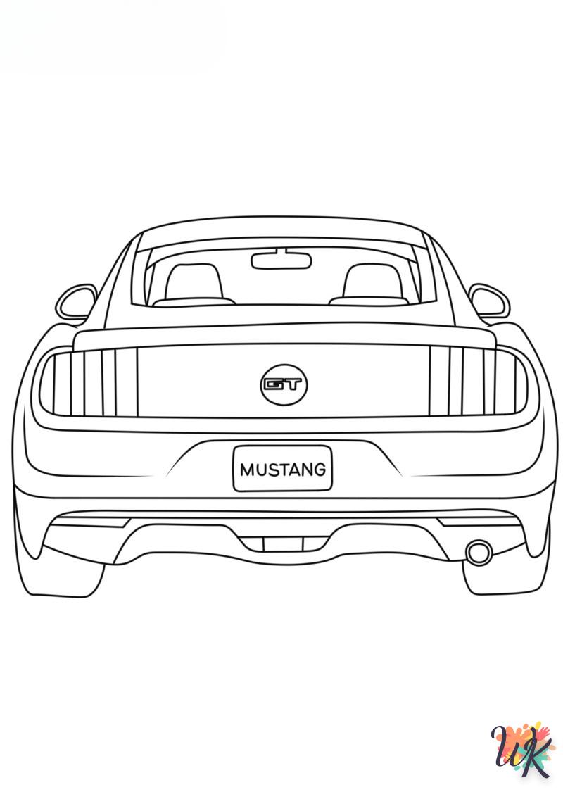 Dibujos para Colorear Mustang 65