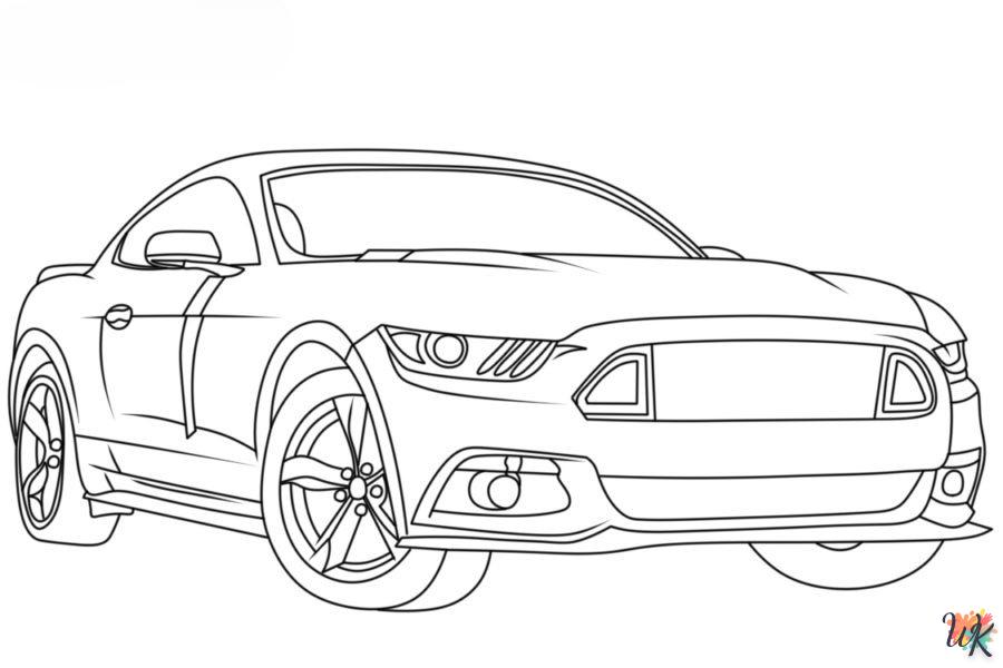 Dibujos para Colorear Mustang 68