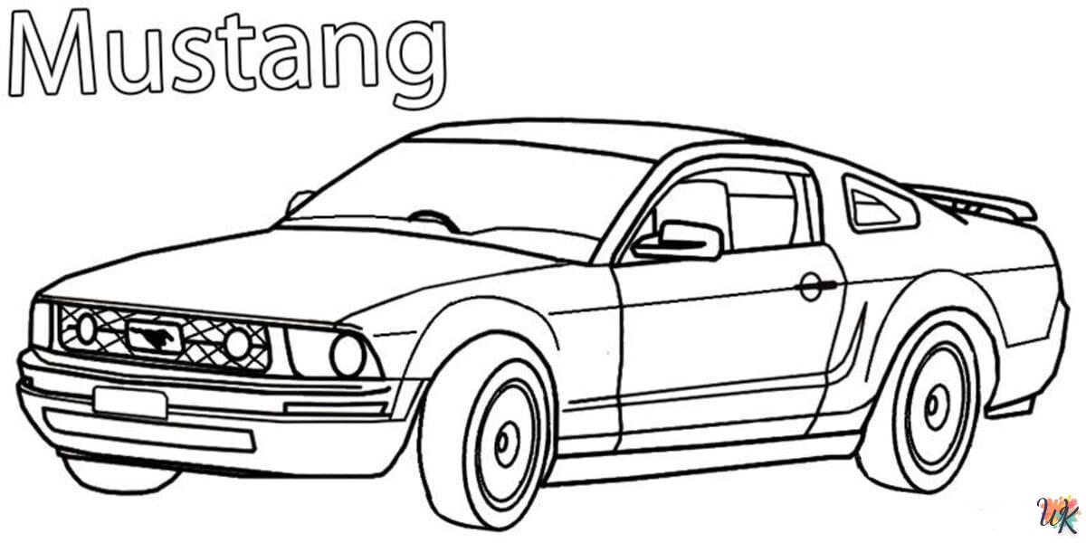 Dibujos para Colorear Mustang 7