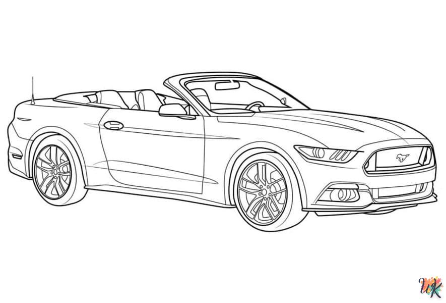 Dibujos para Colorear Mustang 8