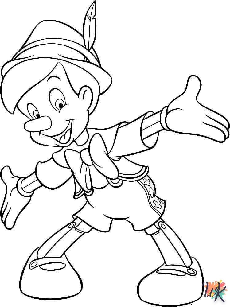 Dibujos para Colorear Pinocchio 24