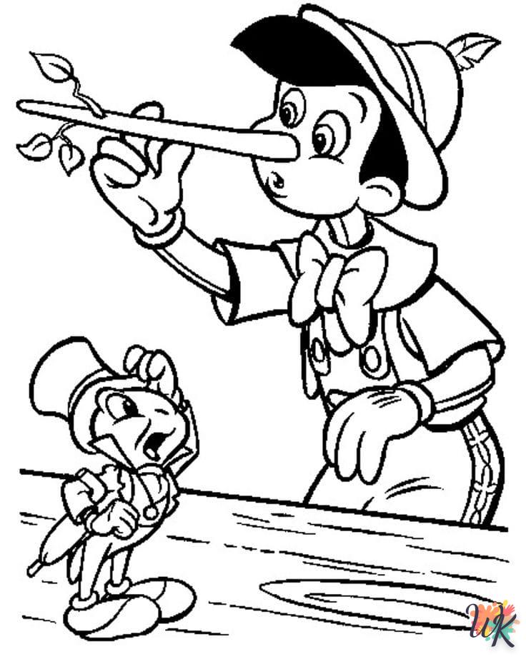 Dibujos para Colorear Pinocchio 25