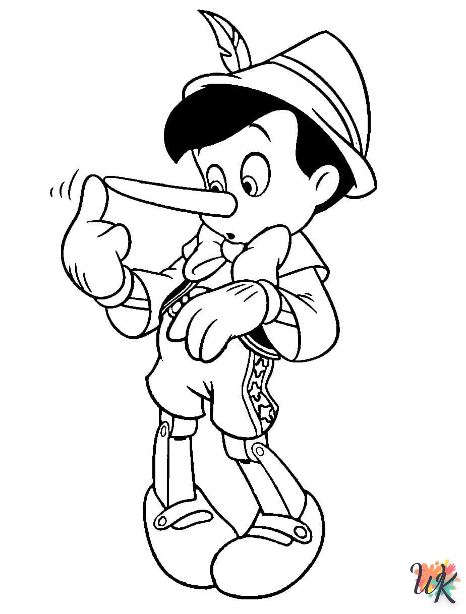 Dibujos para Colorear Pinocchio 33