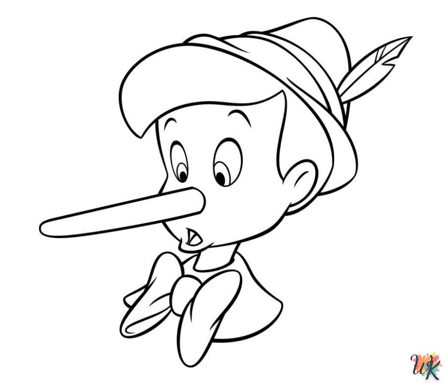 Dibujos para Colorear Pinocchio 4
