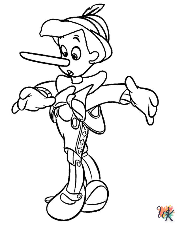 Dibujos para Colorear Pinocchio 43