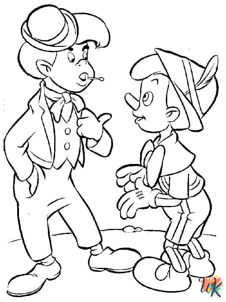 Dibujos para Colorear Pinocchio 44
