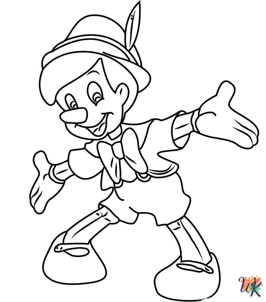 Dibujos para Colorear Pinocchio 48