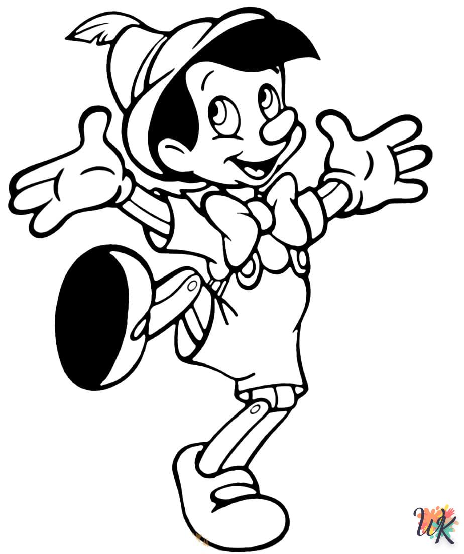 Dibujos para Colorear Pinocchio 54
