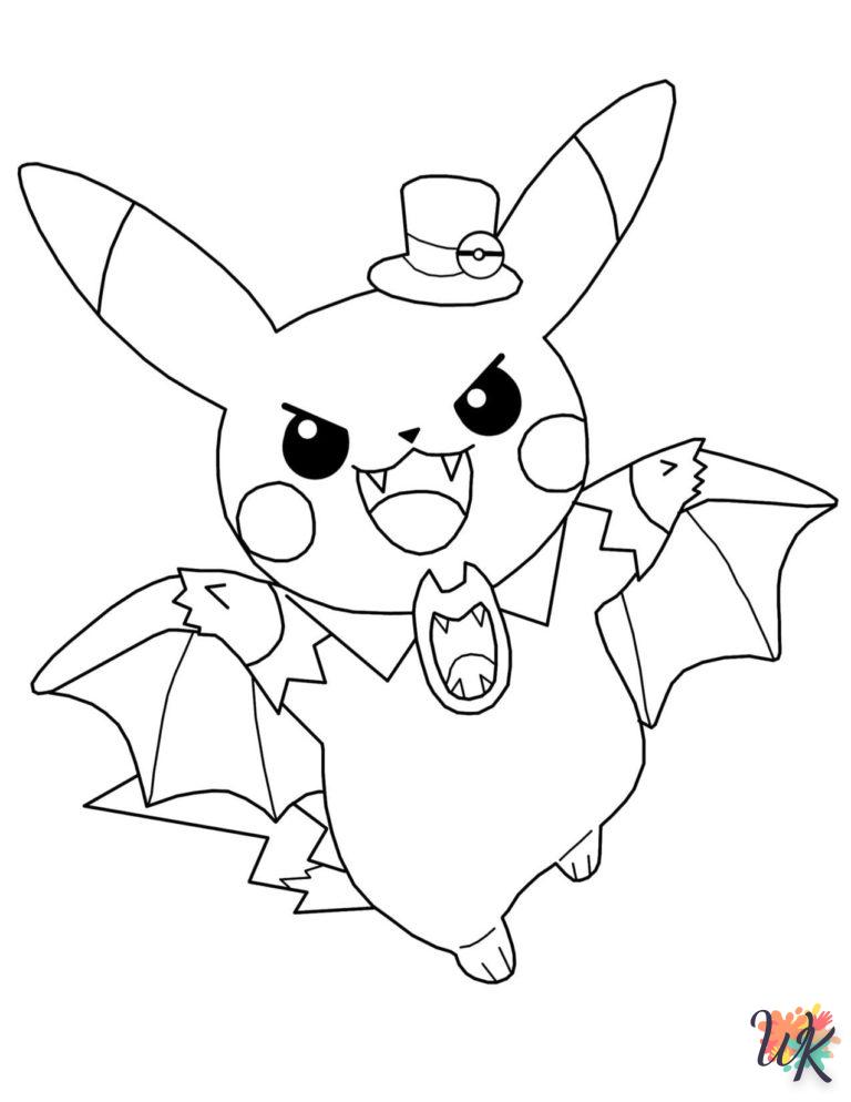 Dibujos para Colorear Pokemon Halloween 14